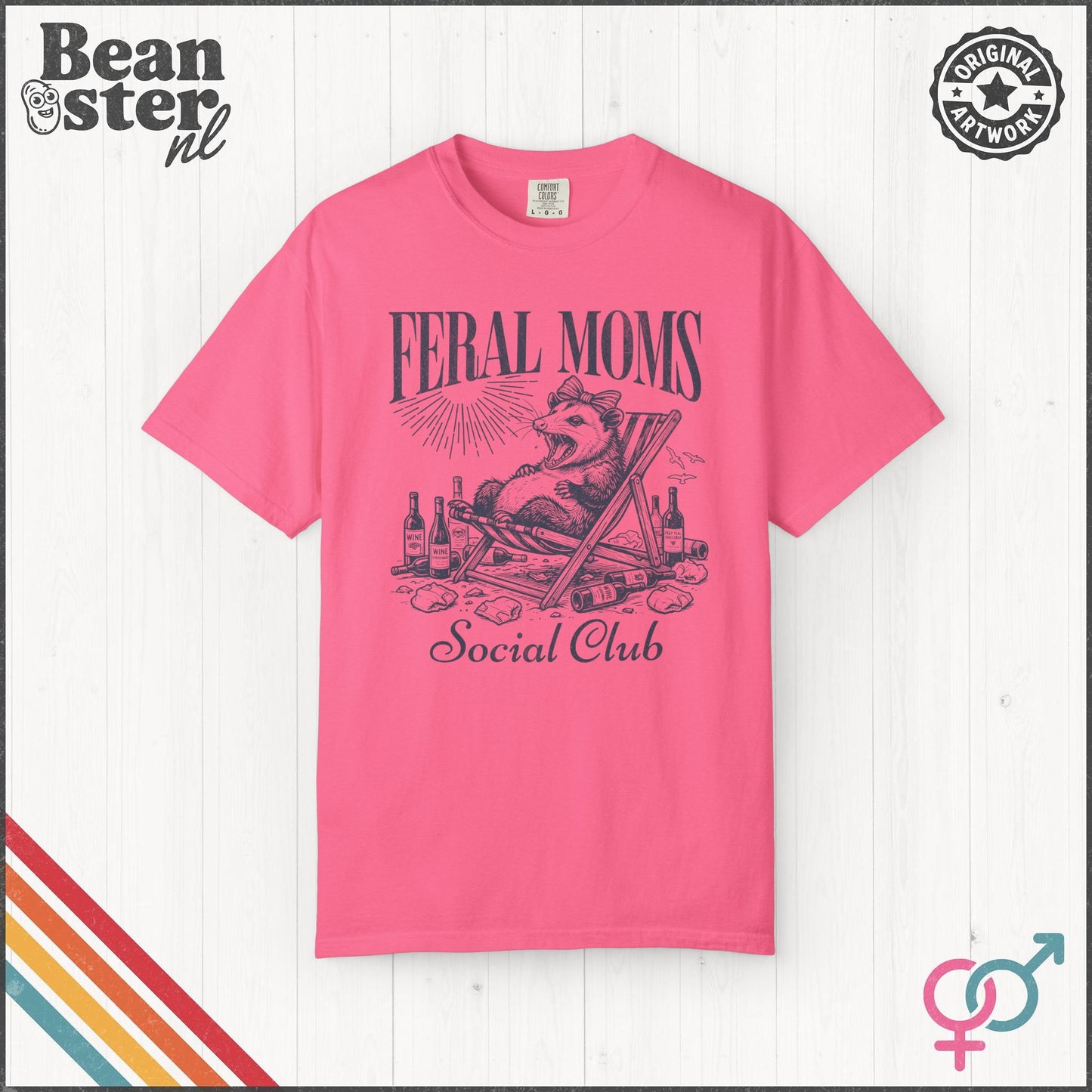 Feral Moms Social Club Tee – Funny Mom Life Shirt