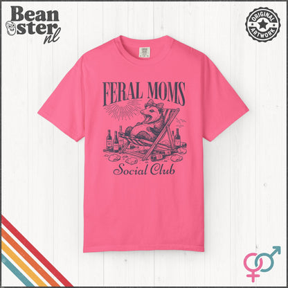 Feral Moms Social Club Tee – Funny Mom Life Shirt