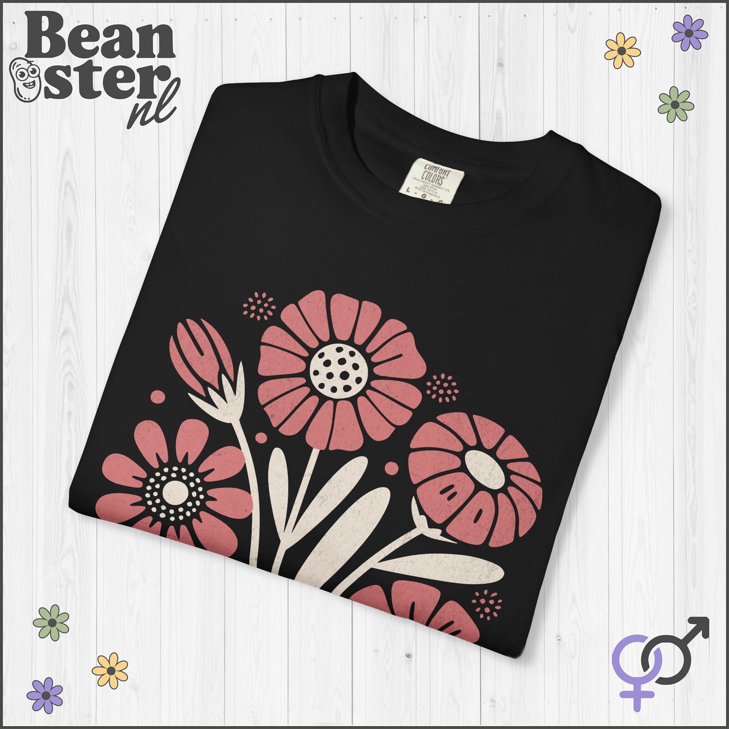 Abstract Floral T-Shirt | Grow Positive Thoughts Tee
