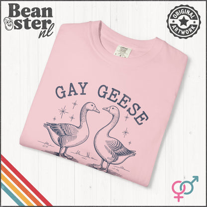 Gay Geese Funny Pride Shirt – Trendy LGBTQ Meme Tee