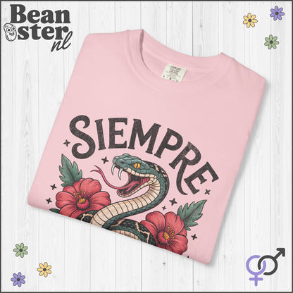Siempre Antifascista Floral Snake Shirt – Protest Tee