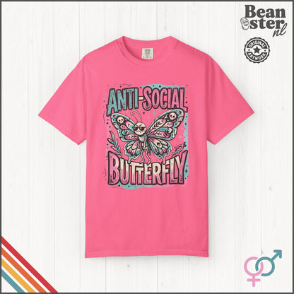 Anti Social Butterfly Funny Introvert T-Shirt