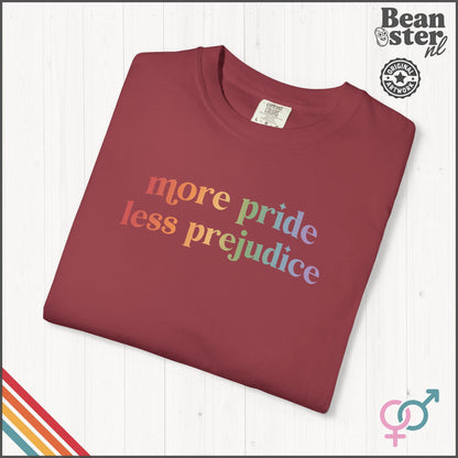 More Pride Less Prejudice LGBTQ Pride T-Shirt