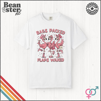 Funny Bags Packed Flaps Waxed Graphic T-Shirt