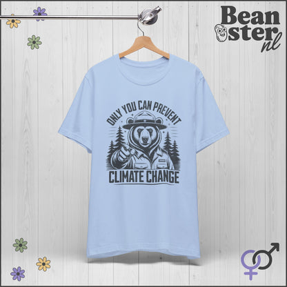 Only You Can Prevent Climate Change Ranger Bear Tee