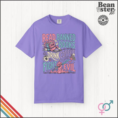 Read Banned Books Coffee Activist T-Shirt