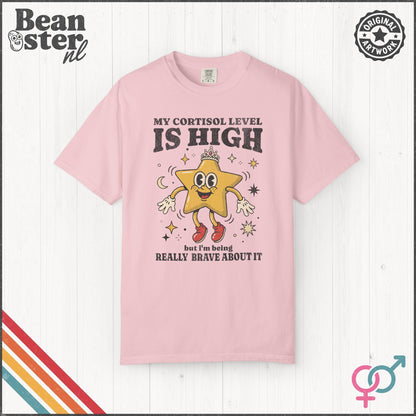 Funny Cortisol Graphic T-Shirt – Anxiety Humor Meme Tee