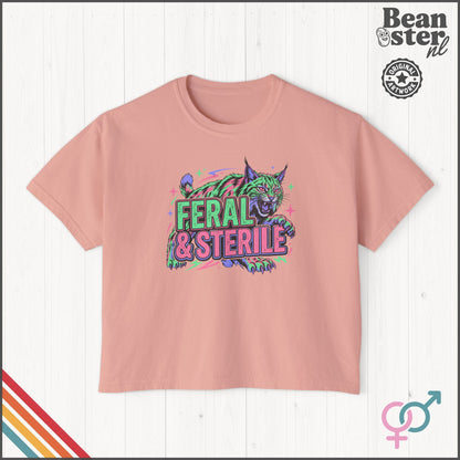 Feral and Sterile T-Shirt | Funny Childfree Lifestyle Tee