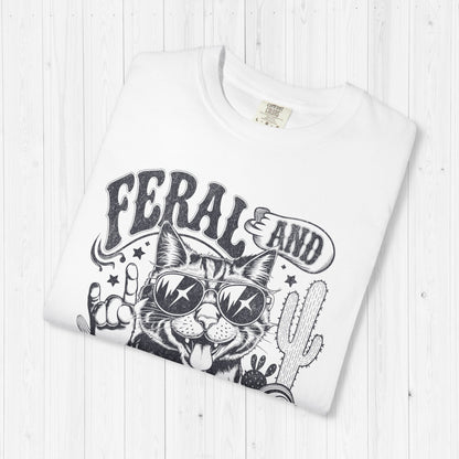 Feral and Spayed Cat Tee – Funny Vintage Feminist Shirt