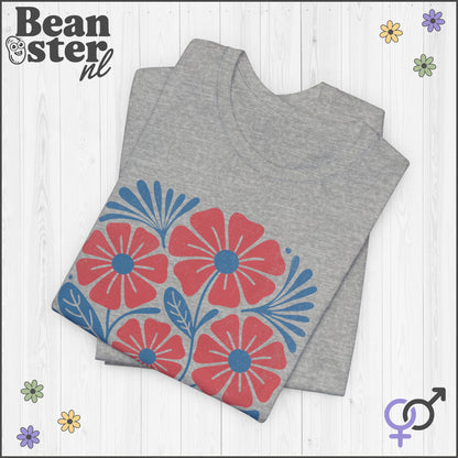 Radicalized By Basic Decency – Abstract Floral T-Shirt