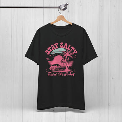 Stay Salty Vintage Pink Tee – Retro Summer Vibes Shirt