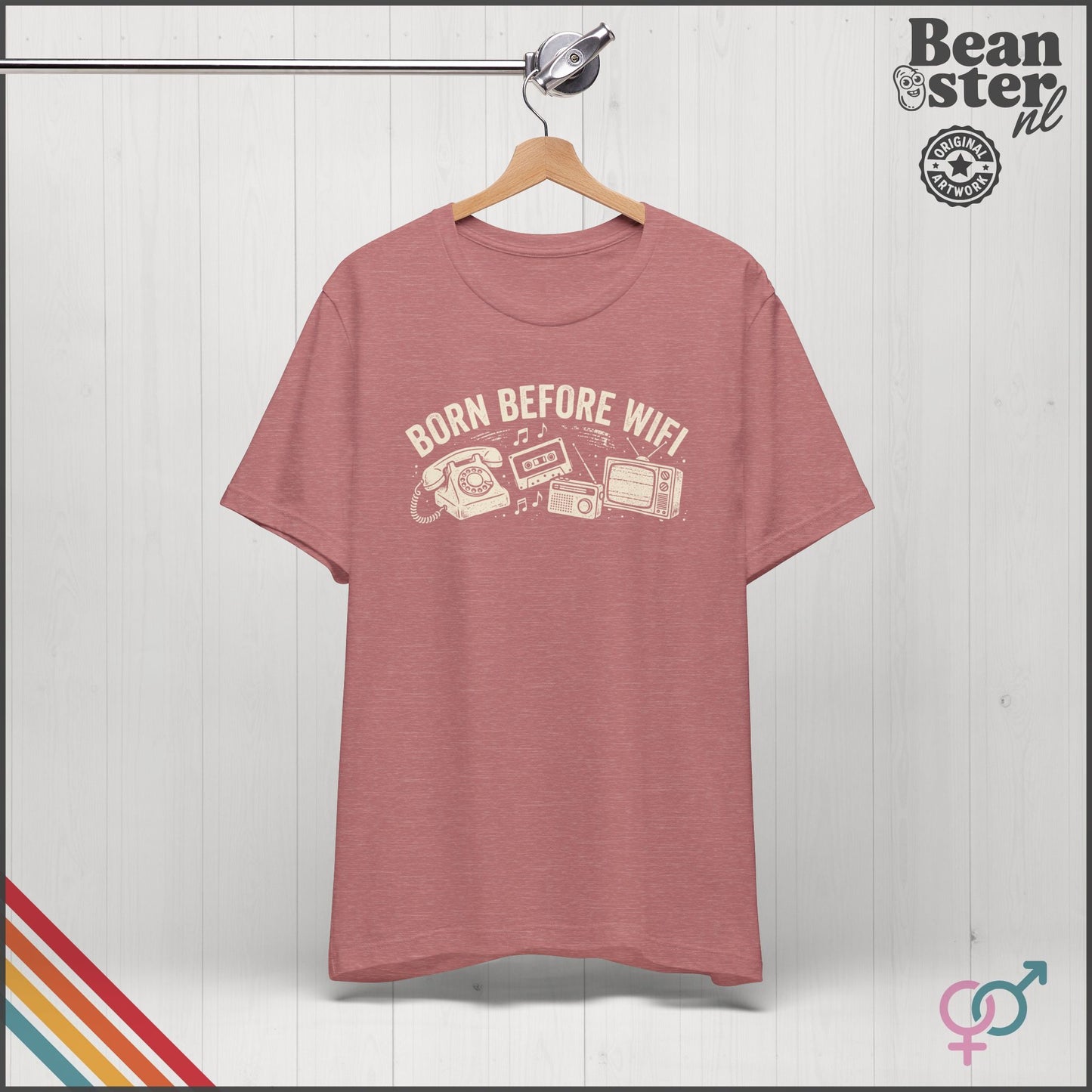 Born Before WiFi T-Shirt | Funny Vintage Gen-X Gift