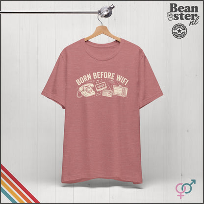 Born Before WiFi T-Shirt | Funny Vintage Gen-X Gift