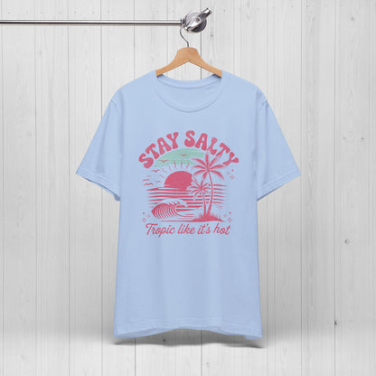 Stay Salty Vintage Pink Tee – Retro Summer Vibes Shirt