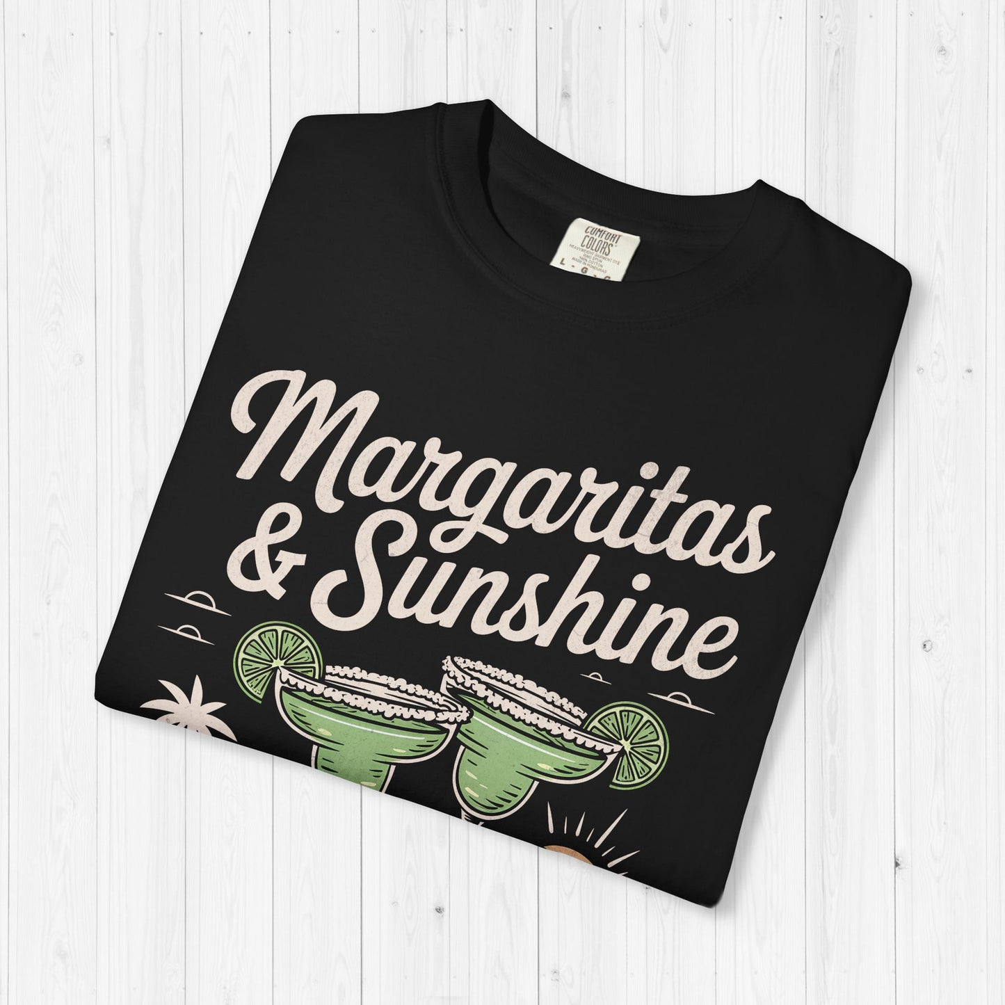 Margaritas and Sunshine Shirt – Vintage Summer Vibes Tee