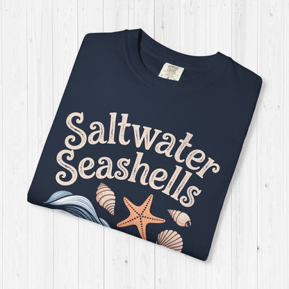Saltwater Seashells Sunshine Tee – Vintage Beach Vibes