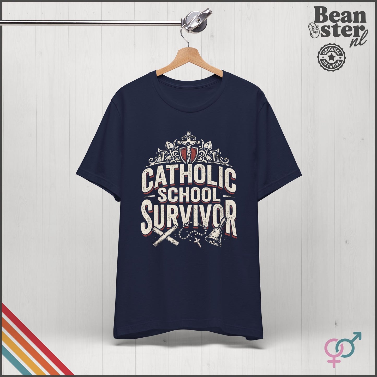 Catholic School Survivor Funny T-Shirt | Dark Humor Tee