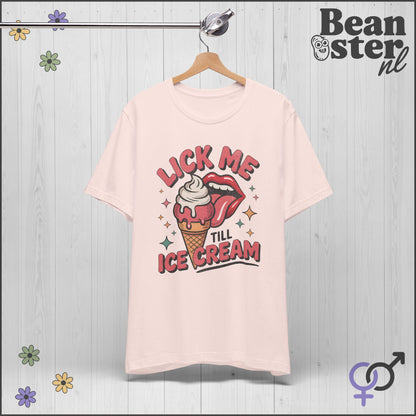 Lick Me Till Ice Cream | Funny Retro Style Tee