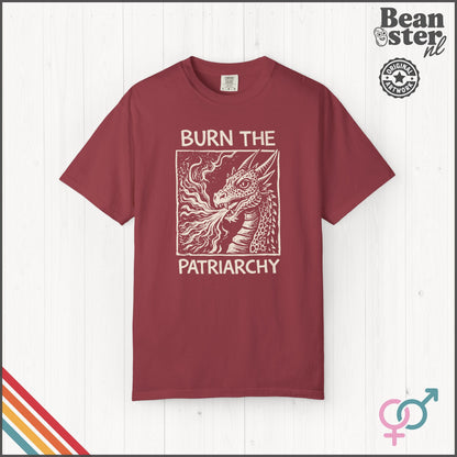 Burn the Patriarchy Feminist Graphic T-Shirt | Activist