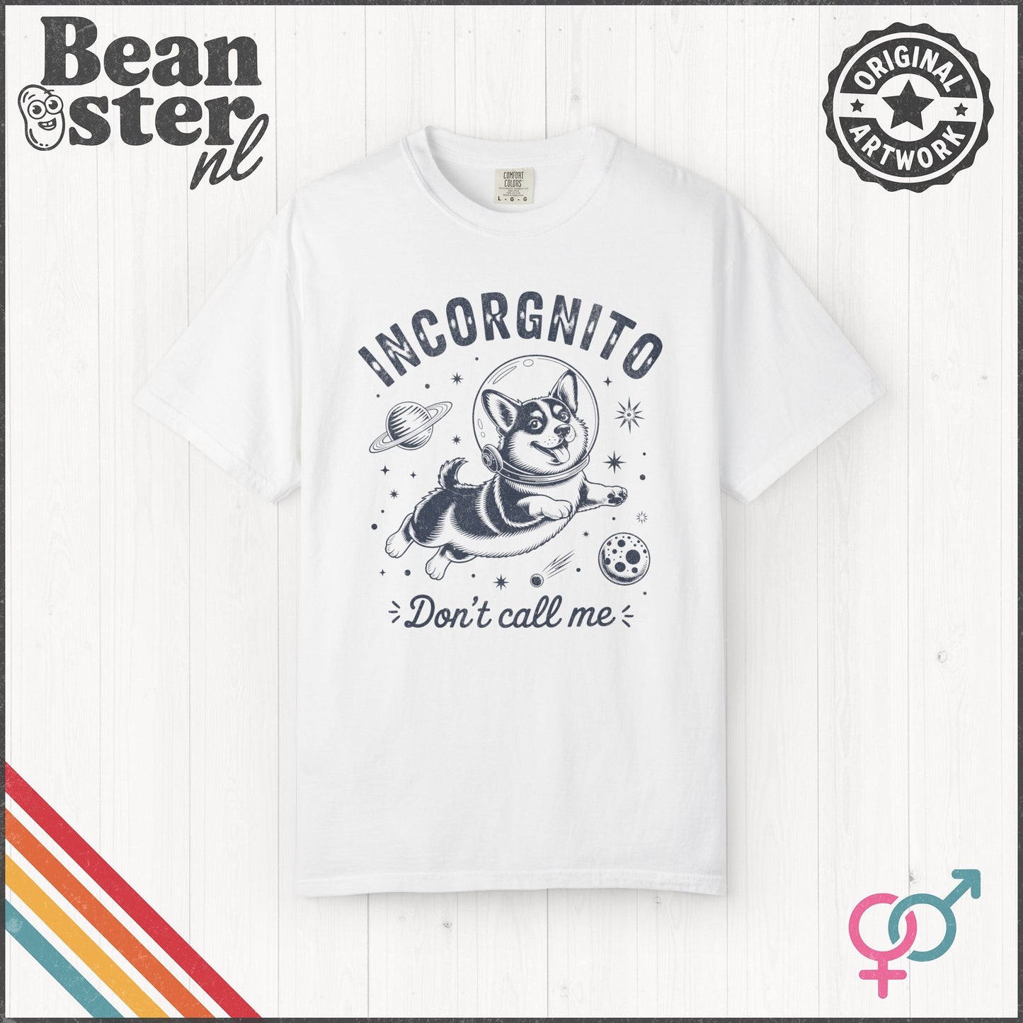 Funny Astronaut Corgi T-Shirt – Incorgnito Tee
