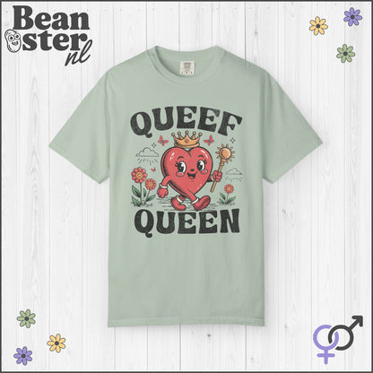 Queef Queen Retro Heart Mascot Shirt