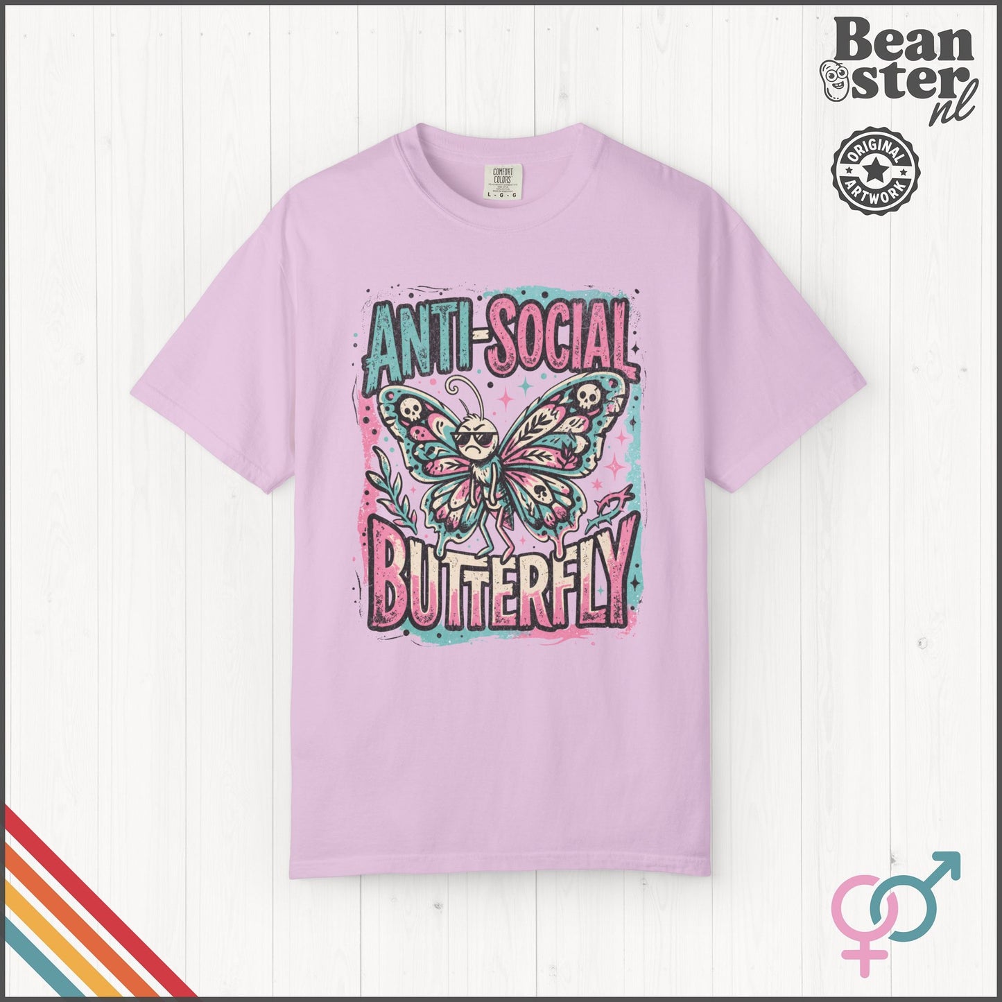 Anti Social Butterfly Funny Introvert T-Shirt