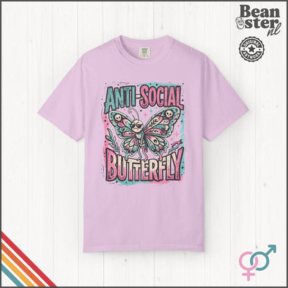 Anti Social Butterfly Funny Introvert T-Shirt