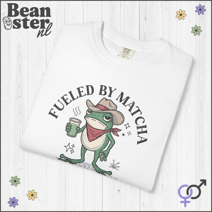 Fueled by Matcha & Anxiety Frog Meme T-Shirt