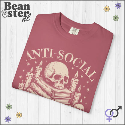 Anti Social Book Club T-Shirt | Funny Book Lover Tee