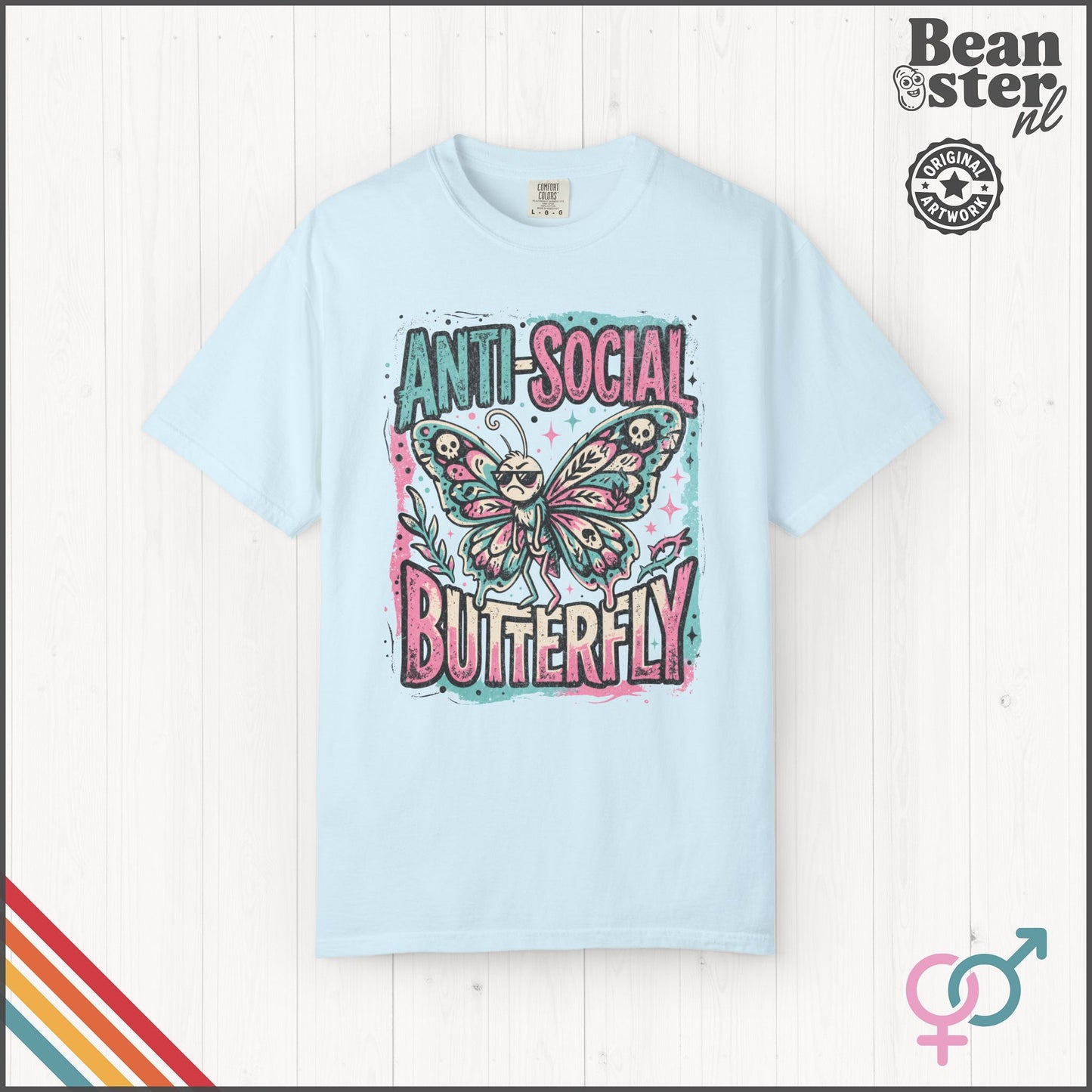 Anti Social Butterfly Funny Introvert T-Shirt