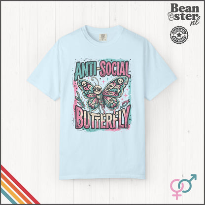 Anti Social Butterfly Funny Introvert T-Shirt