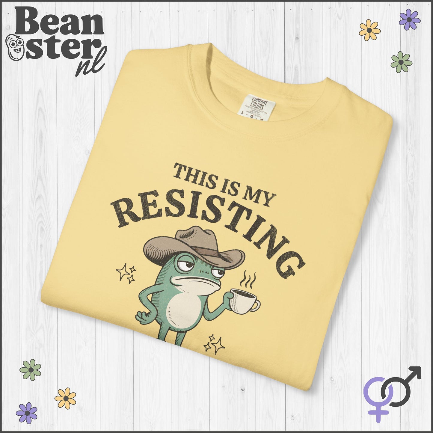 Quirky Frog Shirt – Resisting Bitch Face Tee