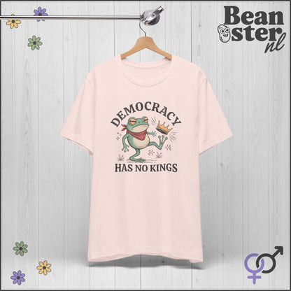 Sassy Frog Shirt – Democracy Has No Kings Tee