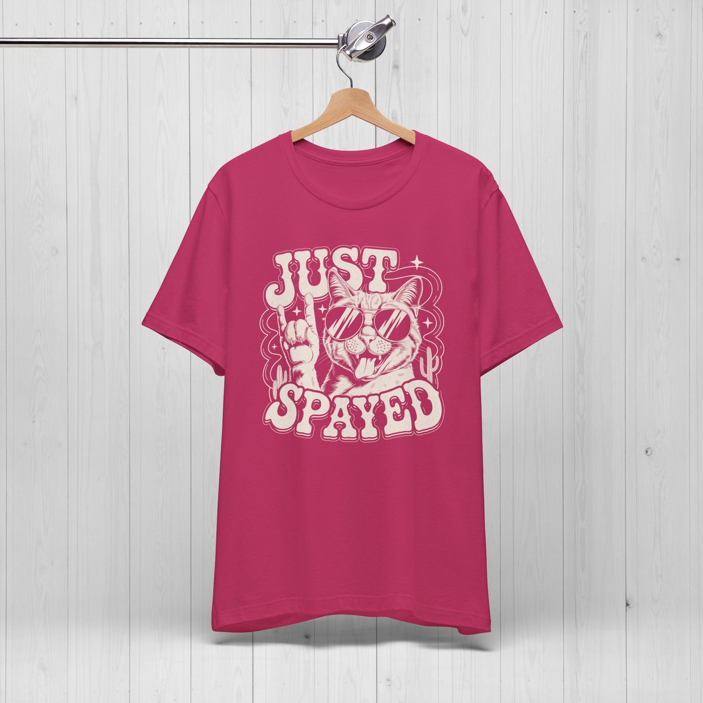 Just Spayed Cat Shirt – Funny Vintage Surgery Tee