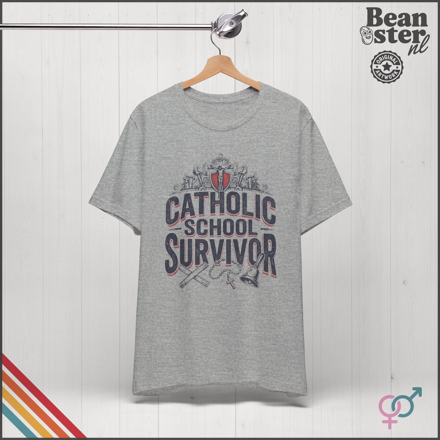 Catholic School Survivor Funny T-Shirt | Dark Humor Tee