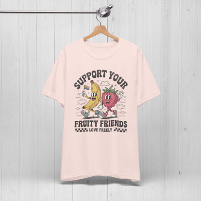 Support Your Fruity Friends – Cute Pride Shirt 🌈🍓🍌