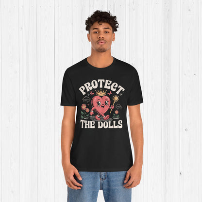 Protect The Dolls Retro Tee – LGBTQ+ Rights Shirt