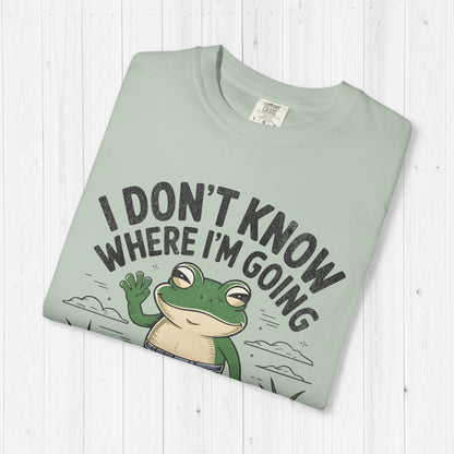 Funny Gay Frog T-Shirt – "I Don't Know Where I'm Going"