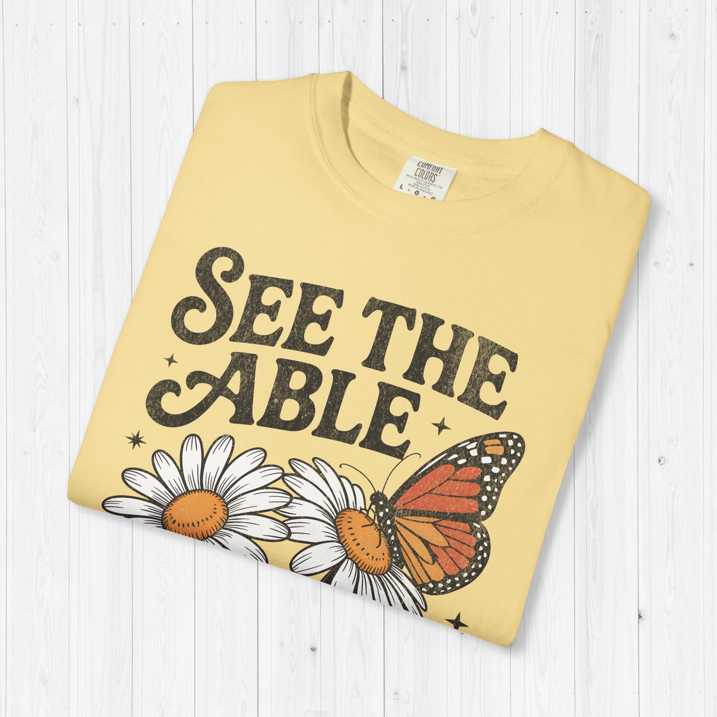 See The Able Not The Label Floral Autism Awareness Tee