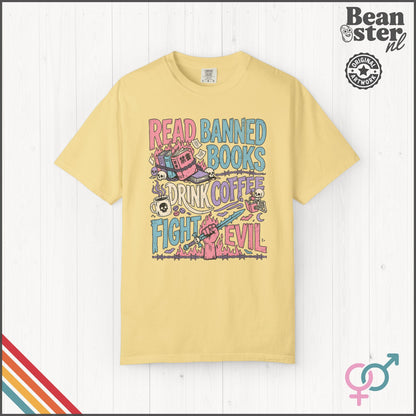 Read Banned Books Coffee Activist T-Shirt