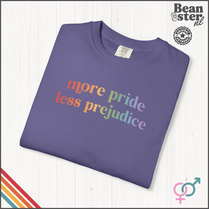 More Pride Less Prejudice LGBTQ Pride T-Shirt