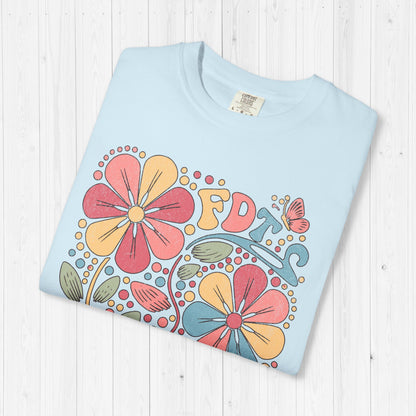 FDT T-Shirt – Vintage Floral Anti-Trump Design Statement Tee