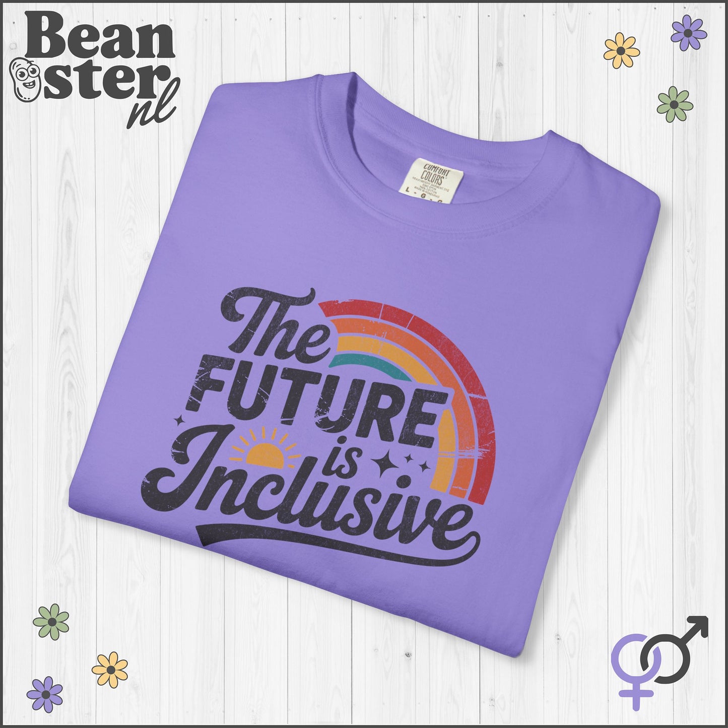 The Future Is Inclusive Retro Rainbow Shirt 🌈