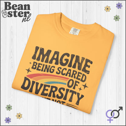 Imagine Diversity Not Dictatorship Retro Activist Tee