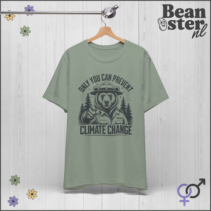 Only You Can Prevent Climate Change Ranger Bear Tee