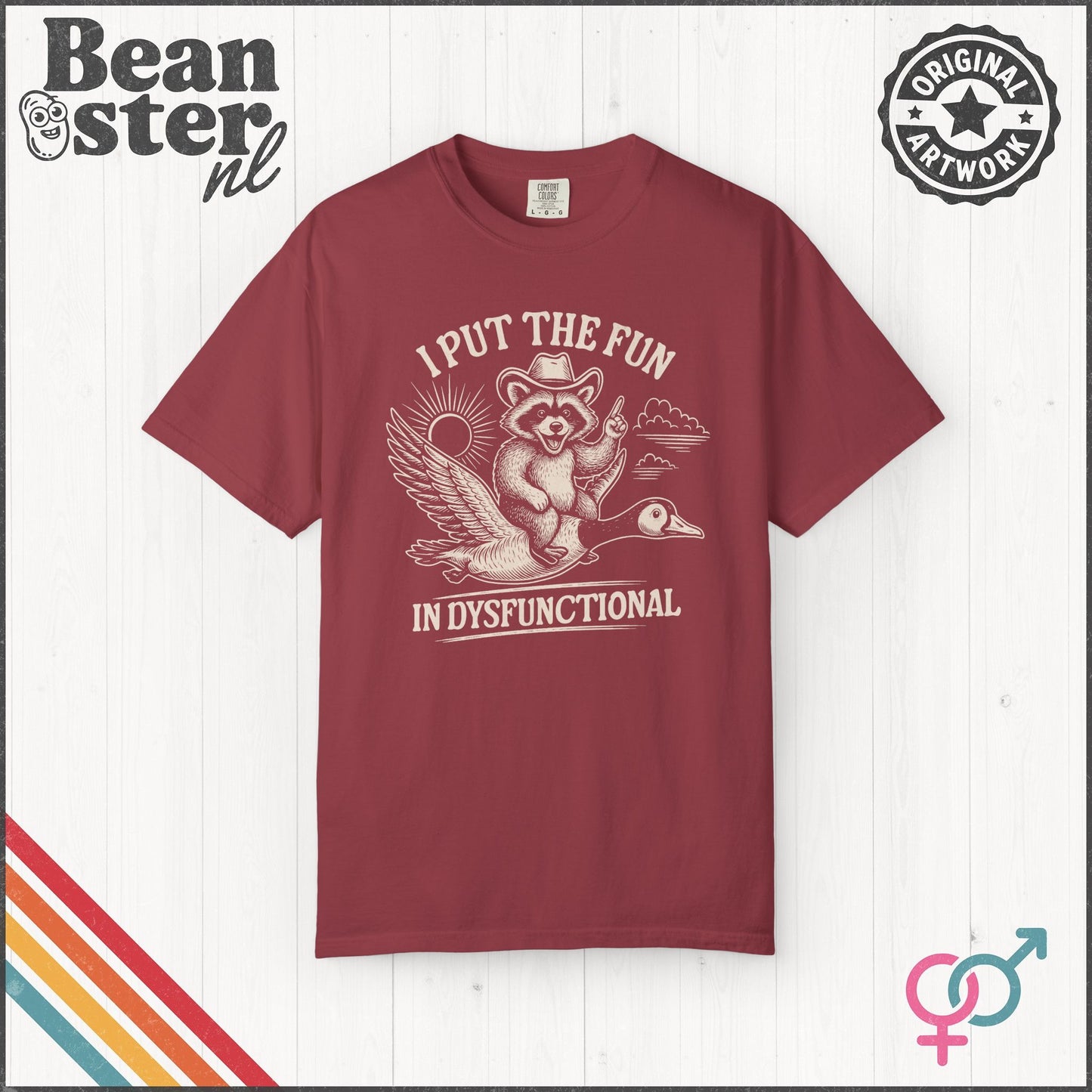 Fun in Dysfunctional Raccoon Goose Shirt – Funny Tee