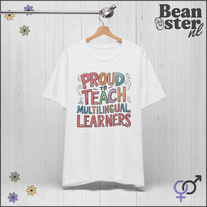 Proud to Teach Multilingual Learners Funny Teacher Tee