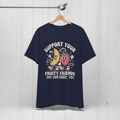 Support Your Fruity Friends – Cute Pride Shirt 🌈🍓🍌