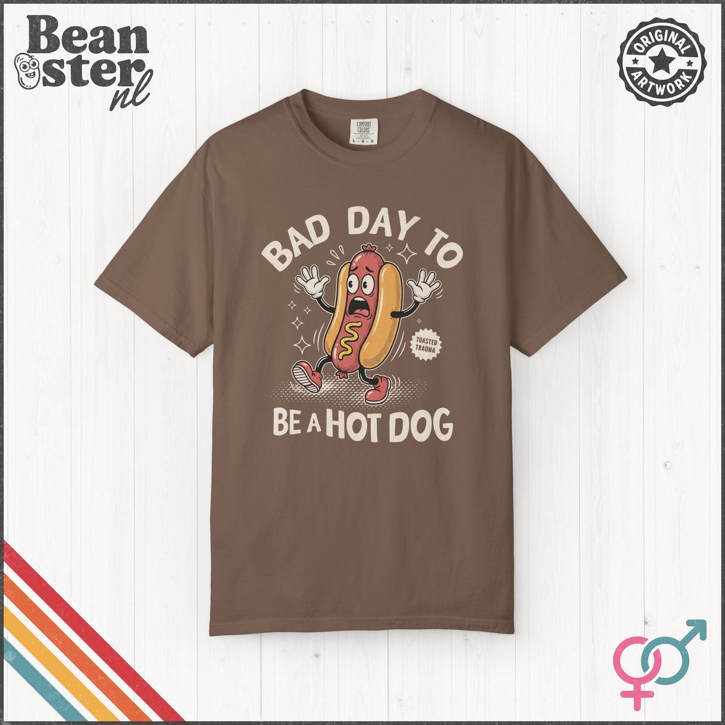 Bad Day To Be A Hot Dog Tee – Funny Retro Hotdog Shirt