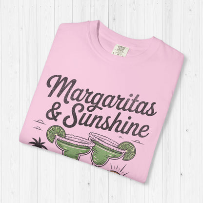 Margaritas and Sunshine Shirt – Vintage Summer Vibes Tee